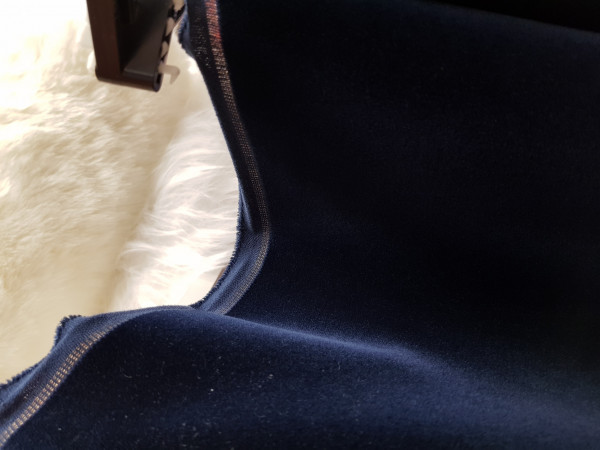 Žamet gladek - temno modra