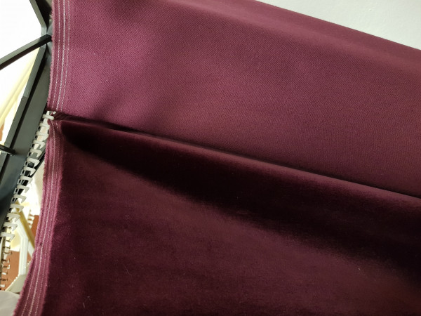 Žamet gladek - bordo