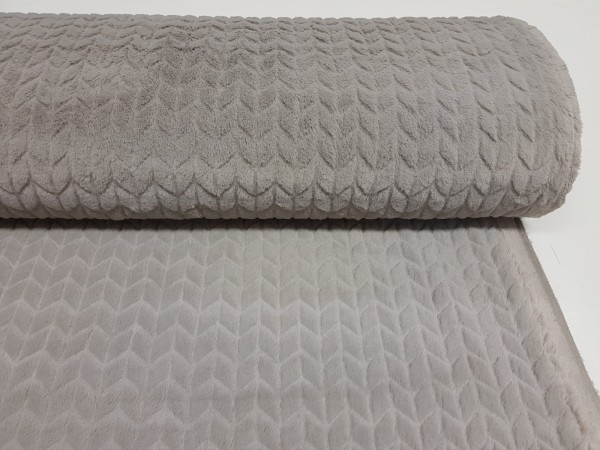 Umetno krzno-bež z cikcak vzorcem