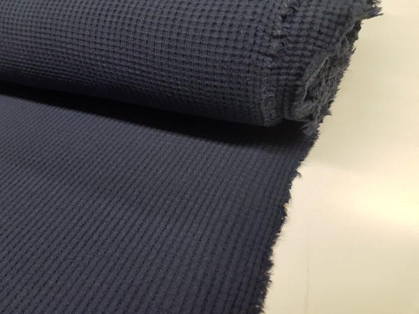 Bombažni jersey, vafel- izredno lepa modra