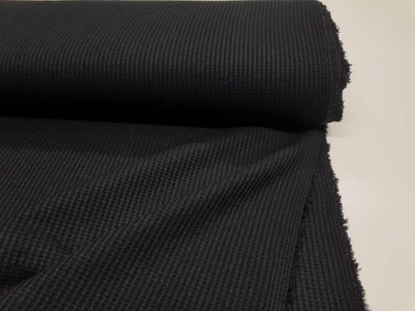 Bombažni jersey, vafel- črna