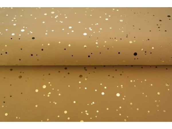Bombažni jersey- NOVE foil pikice na kamelji osnovi